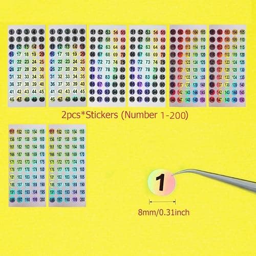 Nail Swatch Sticks with Ring for Nail Color Display Nail Art Supplies Nail Practice Samples (200pcs, transparent) thumbnail 3