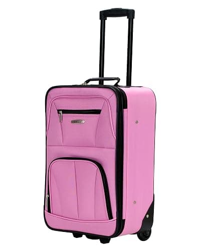 Rockland Journey Softside Upright Luggage Set, Expandable, Pink, 4-Piece (14/19/24/28) thumbnail 9