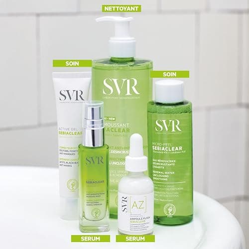 SVR - Sebiaclear Micro-Peel - Gamme Sebiaclear – Eau rénovatrice exfoliante et anti-imperfections – Pour peaux sensibles à tendance acnéique – Niacinamide 4%, PHA, Zinc – 150 ml thumbnail 6