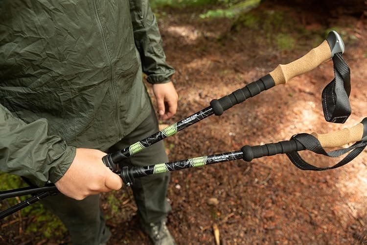 Cascade Mountain Tech Lightweight Aircraft-Grade Aluminum Trekking Poles with Extended Down Grip Plus Tip Kit thumbnail 7