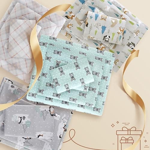 True North by Sleep Philosophy Cozy Flannel Warm 100% Cotton Sheet - Novelty Print Animals Stars Cute Ultra Soft Cold Weather Bedding Set, Twin, Blush Dots 3 Piece thumbnail 2