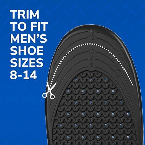 Dr. Scholl's Work All-Day Superior Comfort Insoles (with) Massaging Gel, Men, 1 Pair, Trim to Fit thumbnail 7