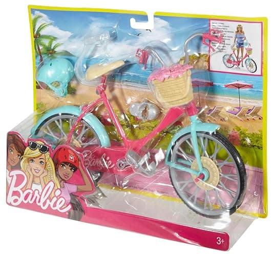 Barbie Bicycle with Basket of Flowers - Single thumbnail 6