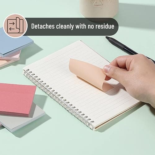 Mr. Pen- Sticky Notes, 3"x3", 12 Pads, 600 Sheets, Vintage Colors | Sticky Notes Bulk, Self-Stick Note Pads, Perfect for Office, School, Home, Study & Organization thumbnail 7