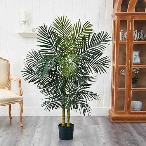 Nearly Natural 5' Golden Cane Palm Tree thumbnail 2