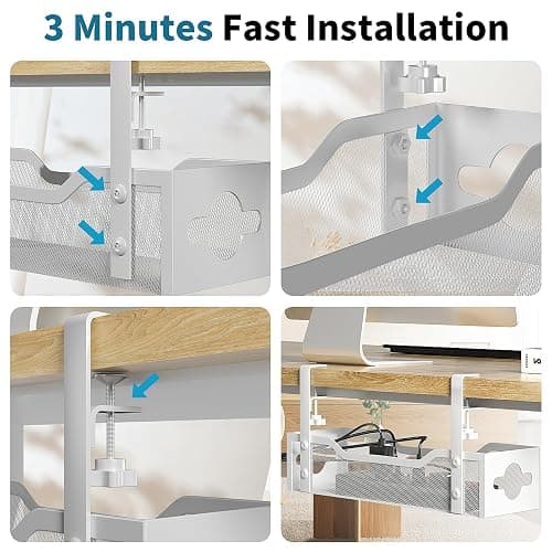 Cable management for desk  thumbnail 6