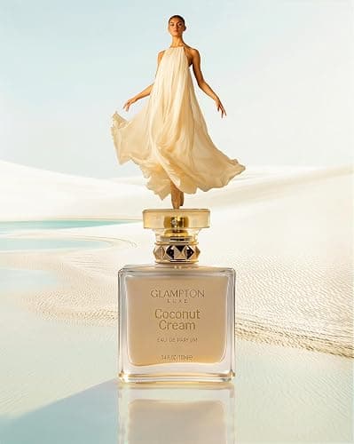 Glampton Luxe Coconut Cream Eau de Parfum for Women, Tropical Coconut Fragrance with Coconut Milk, Jasmine, White Musk & Tonka Bean, Long Lasting Perfume Spray, 3.4 Fl Oz thumbnail 2