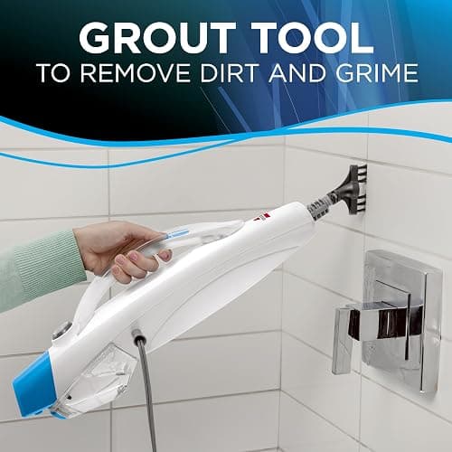 Bissell 2078C PowerEdge 2-in-1 Steam Mop, White/Blue - Blue thumbnail 6