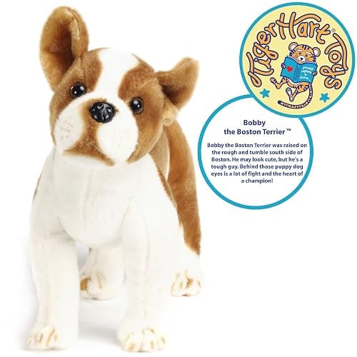 TigerHart Bobby The Boston Terrier Boxer - 14.5 Inch Large Dog Stuffed Animal Plush thumbnail 4