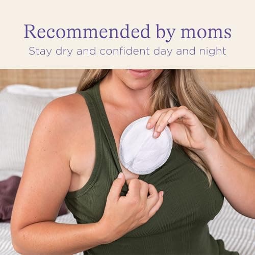 Lansinoh Stay Dry Disposable Nursing Pads, Soft and Super Absorbent Breast Pads, Breastfeeding Essentials for Moms, 200 Count thumbnail 2