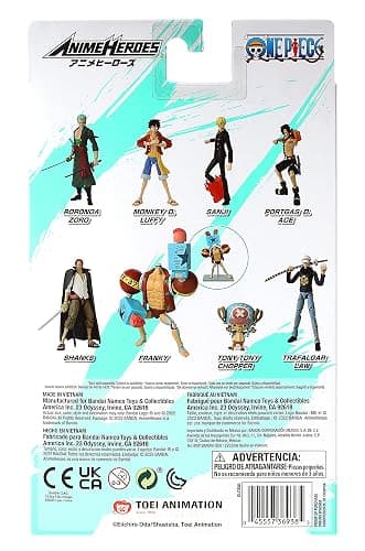 BANDAI One Piece Figures Franky Action Figure | Articulated 17cm Figure with Accessory Display Stand | Pirate Toys Gift thumbnail 3