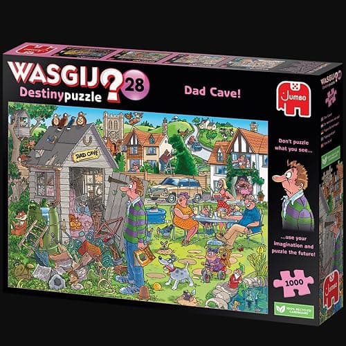 Wasgij, Destiny 28 - Dad Cave!, Unique Collectable Jigsaw Puzzle for Adults, 1,000 Piece thumbnail 9