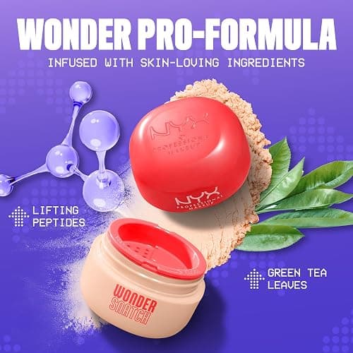 NYX Professional Makeup Wonder Snatch Powder, Lifting Loose Powder, Up to 16 HR sweat-proof & non-smudging wear, Shade: Sugar Serve (Translucent Light) thumbnail 6