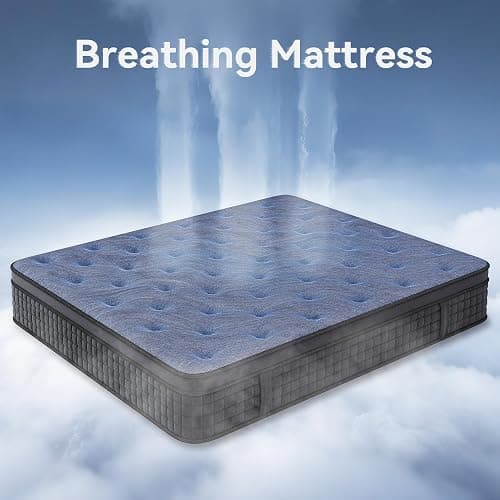 Susalt Queen Mattress, 12 Inch Hybrid Mattress in a Box, Gel Memory Foam, Medium Firm, Edge Support, Motion Isolation, Pressure Relief, Zoned Support Spring, CertiPUR-US Certified, Black & Gray thumbnail 5