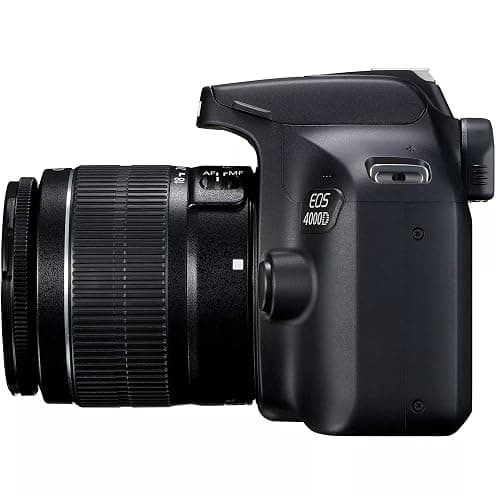 Canon EOS 4000D / Rebel T100 DSLR Camera w/EF-S 18-55mm F/3.5-5.6 Zoom Lens + 64GB Memory, Filters,Case, Tripod, Flash, and More (34pc Bundle) (Renewed) thumbnail 6