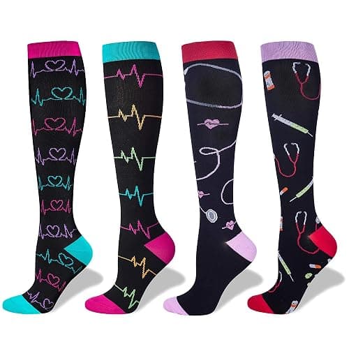LEVSOX Compression Socks Women and Men, 20-30mmHg, Best for Nurses, Travel, Pregnancy - Image 1