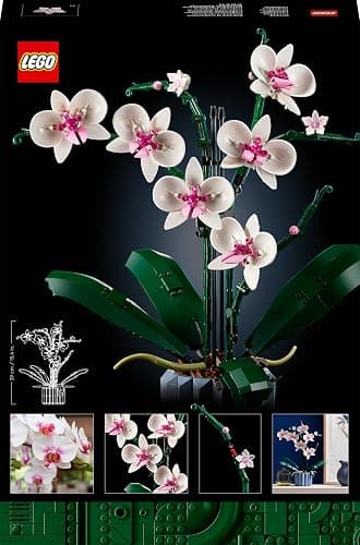 LEGO Botanicals Orchidee - Künstliche Pflanzen Set mit weißen und rosa Blumen - Modellbausatz für Erwachsene - Home und Zimmer-Deko - Botanik Kollektion - Geschenke für Frauen und Männer 10311 thumbnail 8