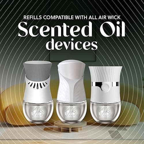 Air Wick Plug In Scented Oil Refills, Sweet Vanilla + Shea Butter, Air Fresheners for Home Long Lasting, Room Fresheners,Air Freshener Plug In, Vanilla Essential Oils, House Essentials, 5 ct - Sweet Vanilla & Shea Butter - 3.35 Fl Oz (Pack of 1) thumbnail 3