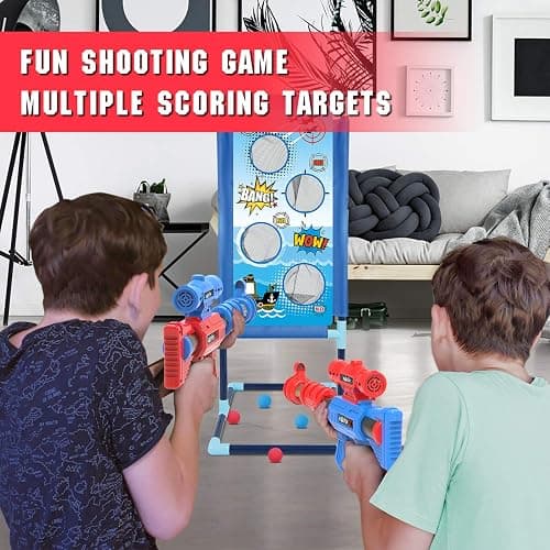 YEEBAY Shooting Game Toy for Age 6, 7, 8,9,10+ Years Old Kids, Boys - 2pk Air Guns & Shooting Target & 24 Foam Balls - Ideal Gift - Compatible with Toy Guns thumbnail 6