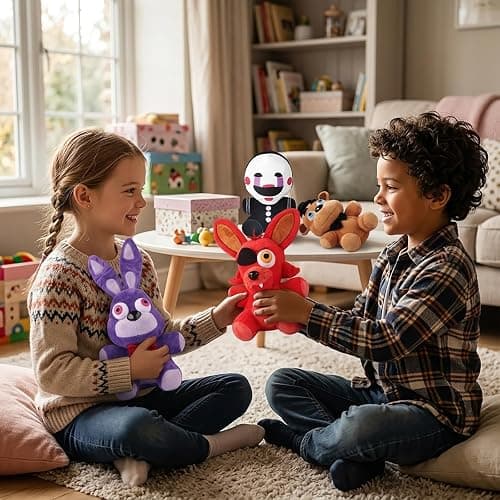 PLIIMONA 4PCS Horror Animal Plush Toys Set, 11 Inch Creepy Cartoon Stuffed Animals, Soft Plush Doll Figures for Fans, Collectible Display Toys, Gift Idea thumbnail 6