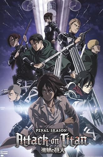Trends International Attack on Titan: Season 4 - Key Visual 2 Wall Poster, 22.37" x 34.00", Unframed Version - Image 1