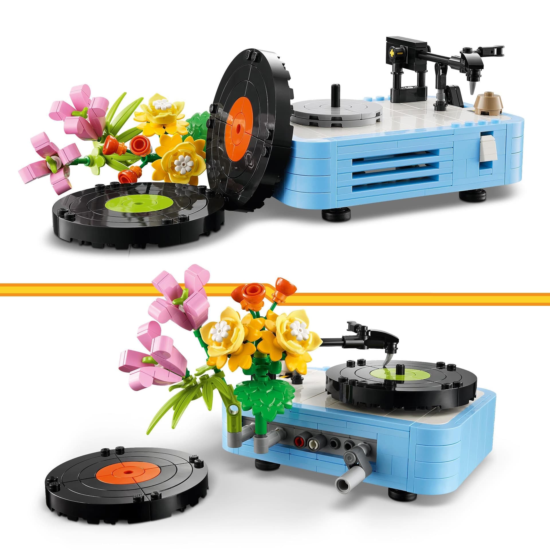 LEGO Creator 3in1 Platenspeler met bloemen Speelgoed, Herbouw tot Microfoon en Radio Bouwpakket voor Kinderen, Muzikaal Speelgoed voor 8 jaar en Ouder, Creatief cadeau voor Meisjes en Jongens 31172 thumbnail 3