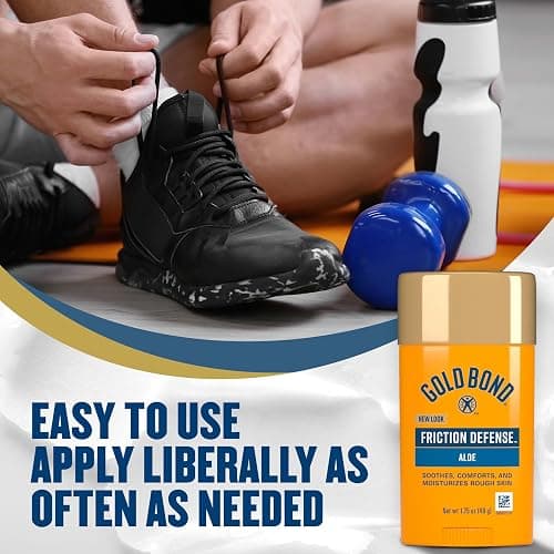 Gold Bond Friction Defense Stick, Anti Chafing Stick with Aloe to Soothe, Comfort & Moisturize Chafed Skin, 1.75 oz. thumbnail 7