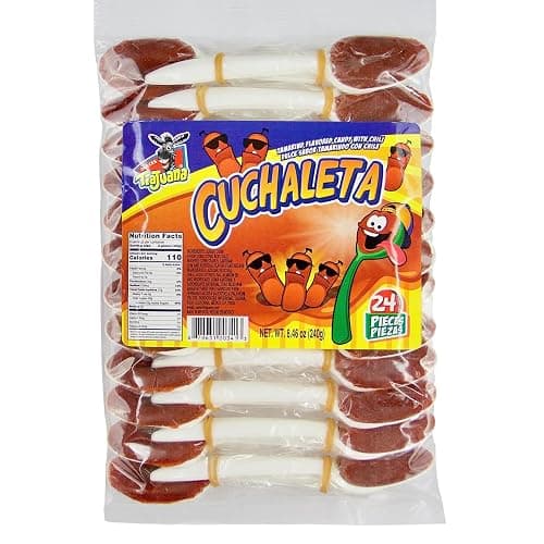 Cuchaleta Authentic Mexican Tamarind Flavored Spoon Candy with Chili Powder - Image 1