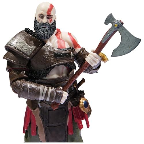 PlayStation God of War Ragnarök, 6” Kratos Action Figure with 5 Accessories, The Shapes Collection, for PS5 Fans & Collectors Ages 17+ thumbnail 9
