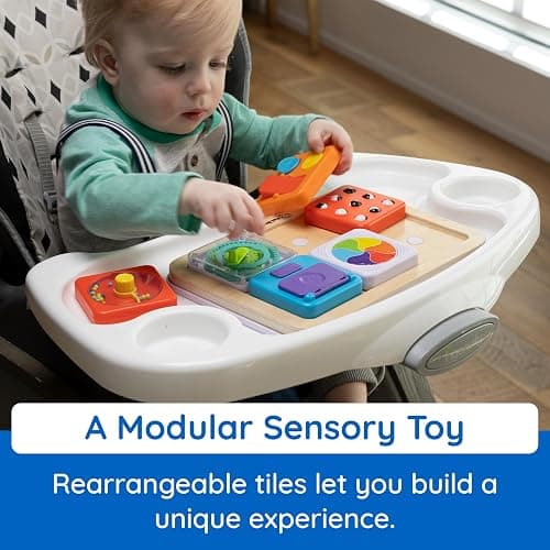 Fat Brain Toys PlayTab Essentials, Modular Sensory Activity Board for Babies and Toddlers Ages 12 Months+ thumbnail 3