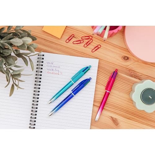 BIC 4 Colours Gradient Smooth Ink Retractable Multicoloured Ball Pen Pack of 5 thumbnail 8