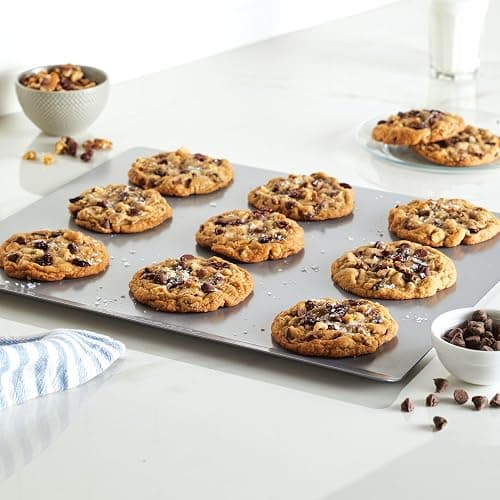 Farberware Insulated Nonstick Bakeware 14-Inch x 16-Inch Jumbo Cookie Sheet, Light Gray - 14" x 16" thumbnail 10
