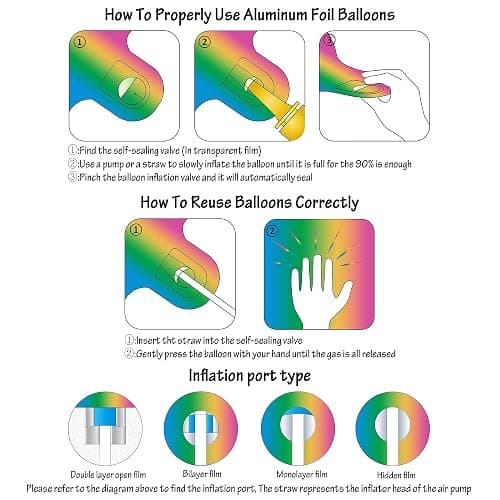 40 Inch Rainbow Digit Helium Foil Birthday Party Balloons (Dark Rainbow 1) thumbnail 4