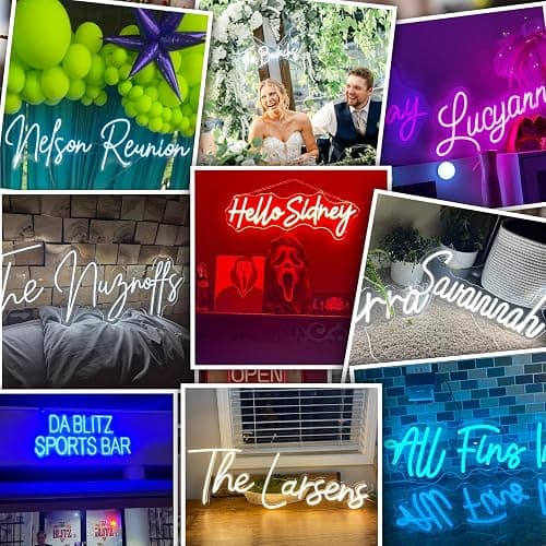 Custom Neon Sign,Personalized LED Neon Light for Wall Decor Bedroom Wedding Birthday Party Gift Bar Salon Business Decor,Customizable Name Sign for Indoor Events & Party Decorations thumbnail 2