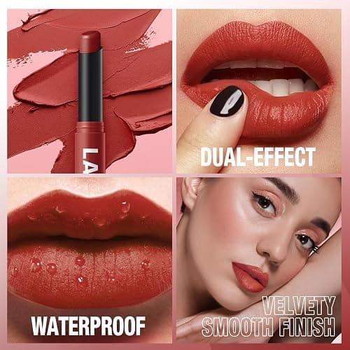 Jolilab 12Pcs Velvet Matte Lipstick Nude Matte Soft Dark Color Stick High Pigmented Long-Lasting Waterproof Lip Stick Lip Balm Beauty Cosmetics Gift for Girls and Women(01#-12#) thumbnail 5