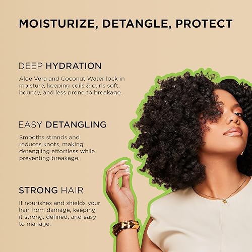 African Pride Moisture Miracle Pre-Shampoo Hair Detangler, 18 Oz | Aloe & coconut water pre-poo softens and detangles curls and coils; minimizes breakage on wash day thumbnail 2