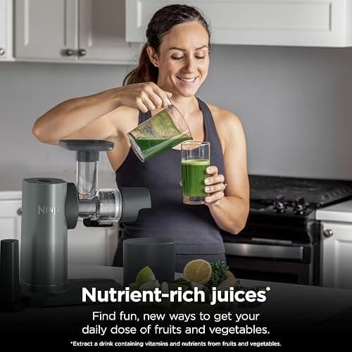 Ninja NeverClog 3-in-1 Juicer, Slicer & Shredder, 32oz Vessel, JC152 | NeverClog auger juices non-stop, plus slicing & shredding attachments. Total Pulp Control, 32-oz vessel, dishwasher safe thumbnail 10