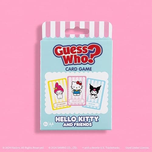 Guess WHO? Card Game: Hello Kitty and Friends, Featuring 20 Characters, My Melody, Kuromi, Badtz-Maru and More, Family Friendly Deduction Game, Officially Licensed Merchandise & Collectible thumbnail 8