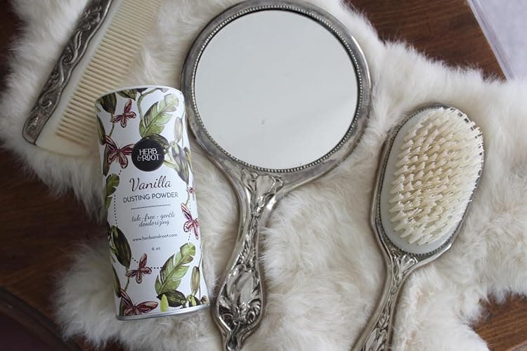 Herb & Root Talc Free Body Dusting Powders. Rose, Vanila, Sandalwood, Lavender, Jasmine, and Gift Sets (Full Size, Vanilla) thumbnail 6