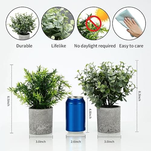 5 Stück Kunstpflanze, Mini Künstliche Pflanzen Schlangenzunge, Agave Sukkulente, Eagle Claw Aloe, Künstliche Pflanzen für Schlafzimmer Büro Dekoration thumbnail 3
