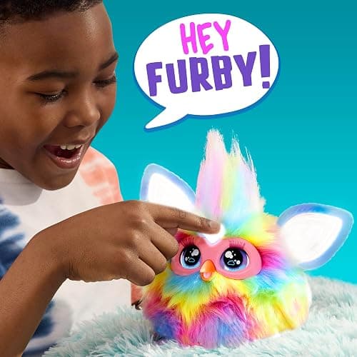 Furby Tie Dye Interactive Plush Toy - English Version, Batikfärbung thumbnail 2