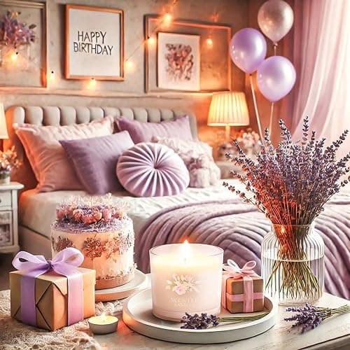 CHILLFLAME Scented Candles, Scented Candle Gift Set for Stress Relief, 3 Votive Candles for Women and Men, Birthday Candle Gifts for Women, Christmas Candles for Women (Pink + Purple + White, 7 oz) thumbnail 4