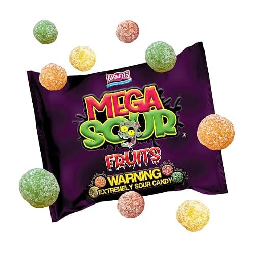 Barnetts Sweets Mega Sour Candy Fruits 104g (Pack of 3) – Handmade British Hard Sweets – Extreme Sour Candy Challenge thumbnail 4