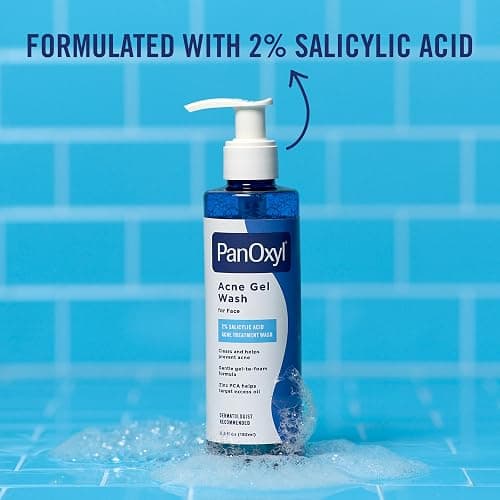 PanOxyl Acne Gel Wash, 2% Salicylic Acid, For Face, 6.5 fl oz | Gel-to-Foam Cleanser, Clears & Helps Prevent Acne, Mattifies with Zinc PCA, Reduces Redness, Nourishes Skin, All Skin Types thumbnail 3