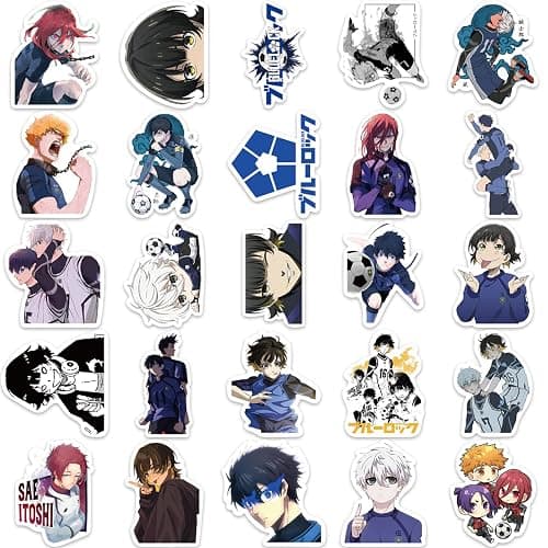 Blue Lock Anime Stickers for Kids,50PCS Cool Cartoon Anime Deals Laptop Water Bottle Bike Skateboard Luggage Computer Phone Case Snowboard Stickers for Kids Teens thumbnail 6