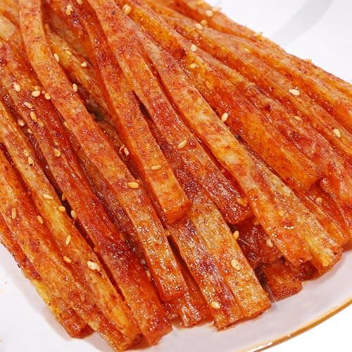 latiao Hot & Spicy 5 Pack,gluten strips,Chinese spicy snacks -Picy and savory，辣条，19.4oz thumbnail 2