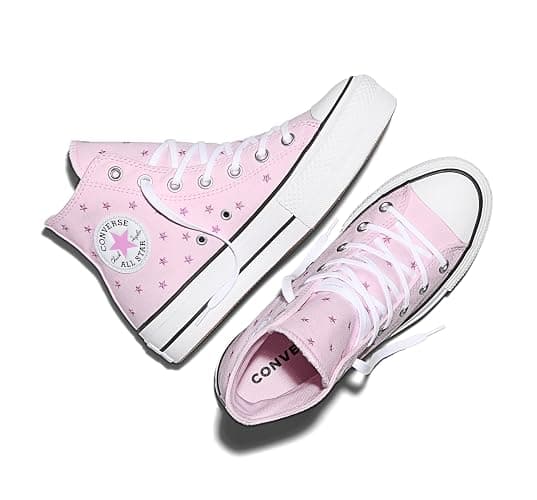 Converse Womens Chuck Taylor All Star Lift Platform Embroidered Stars High Top Sneaker thumbnail 4