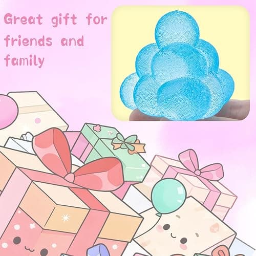 Funny Squeeze Fidget Toy, Slow Rebound Squishy Stress Relief Toy with Tactile Fun, Multi-Ball Stack Tactile Anxiety Relief Desk Fidget for Adults & Kids thumbnail 5