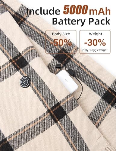 EN'DA professional Heated Scarf for Women and Men 3 Levels Temperatures thumbnail 3