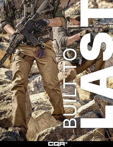 CQR Men's Tactical Pants, Water Resistant Ripstop Cargo Pants, Lightweight EDC Work Hiking Pants, Outdoor Apparel thumbnail 4